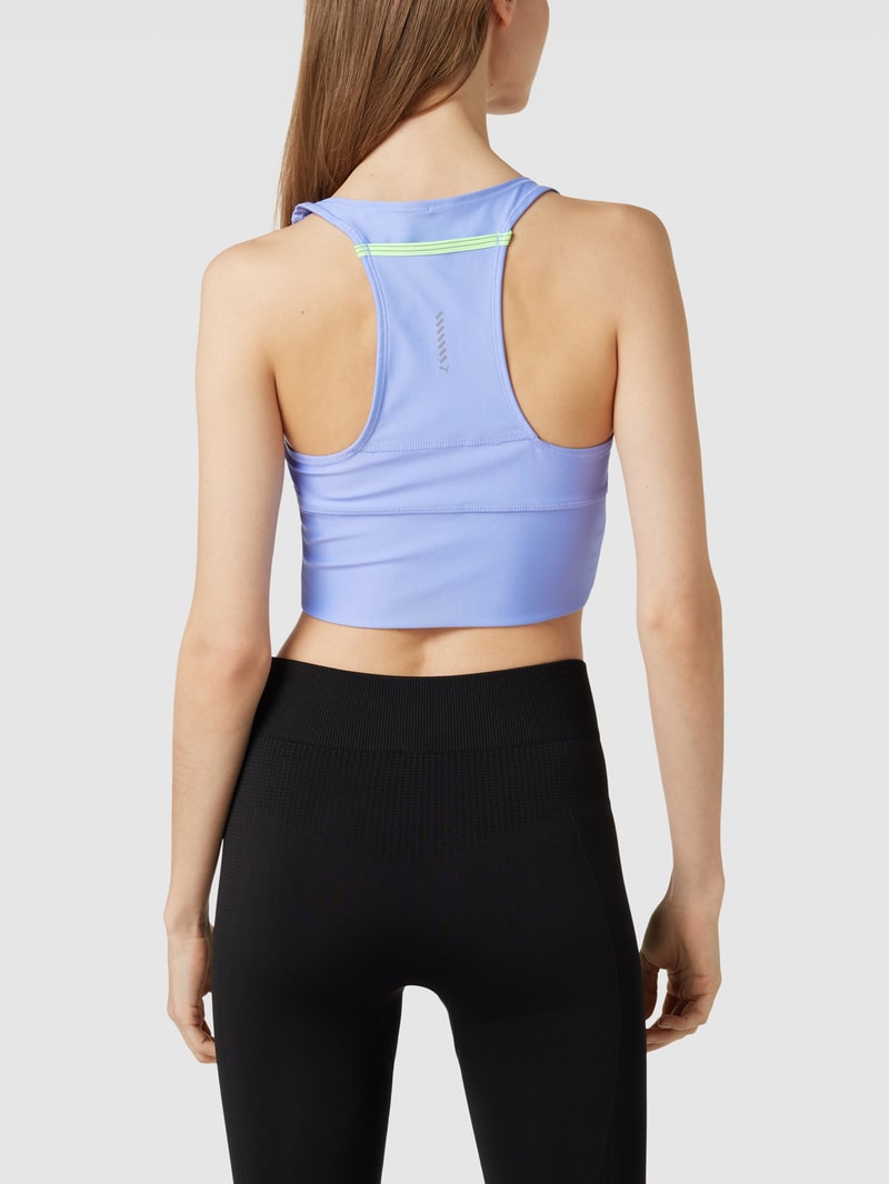Crop Top mit Racerback in hellblau
