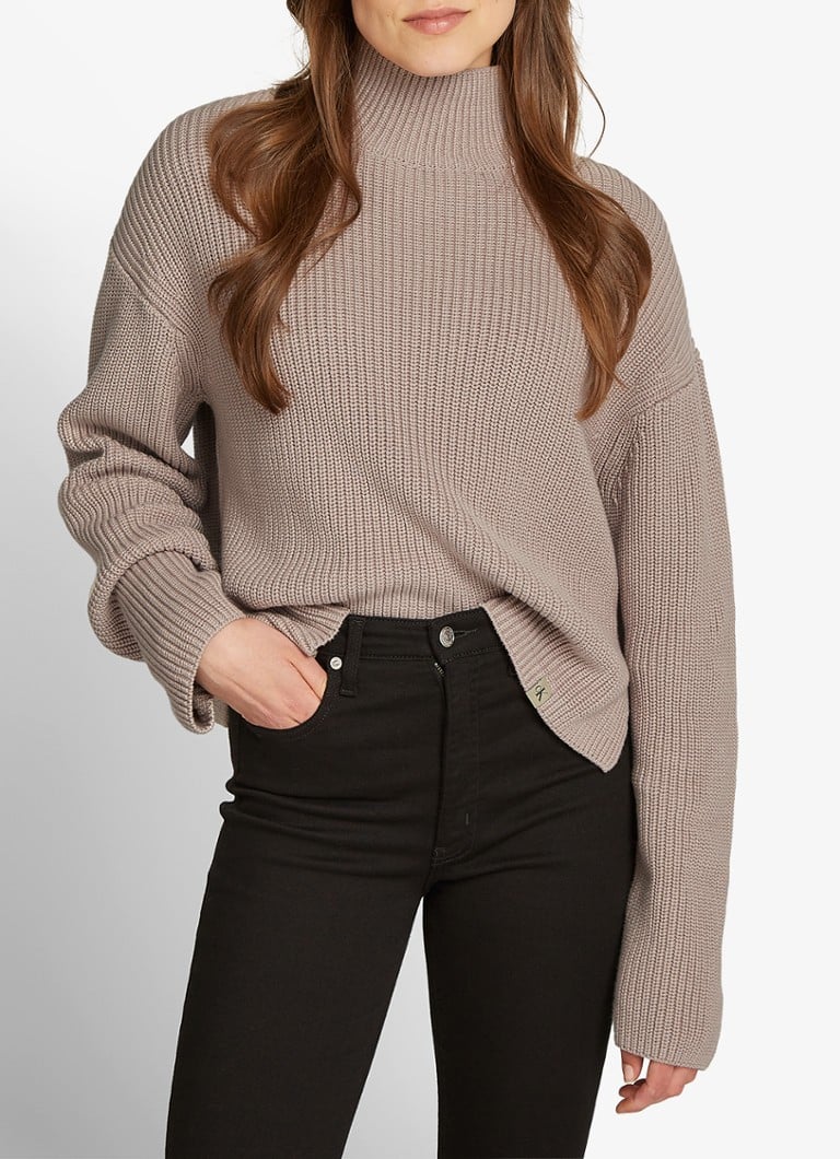 Maglione a collo alto a coste di Calvin Klein