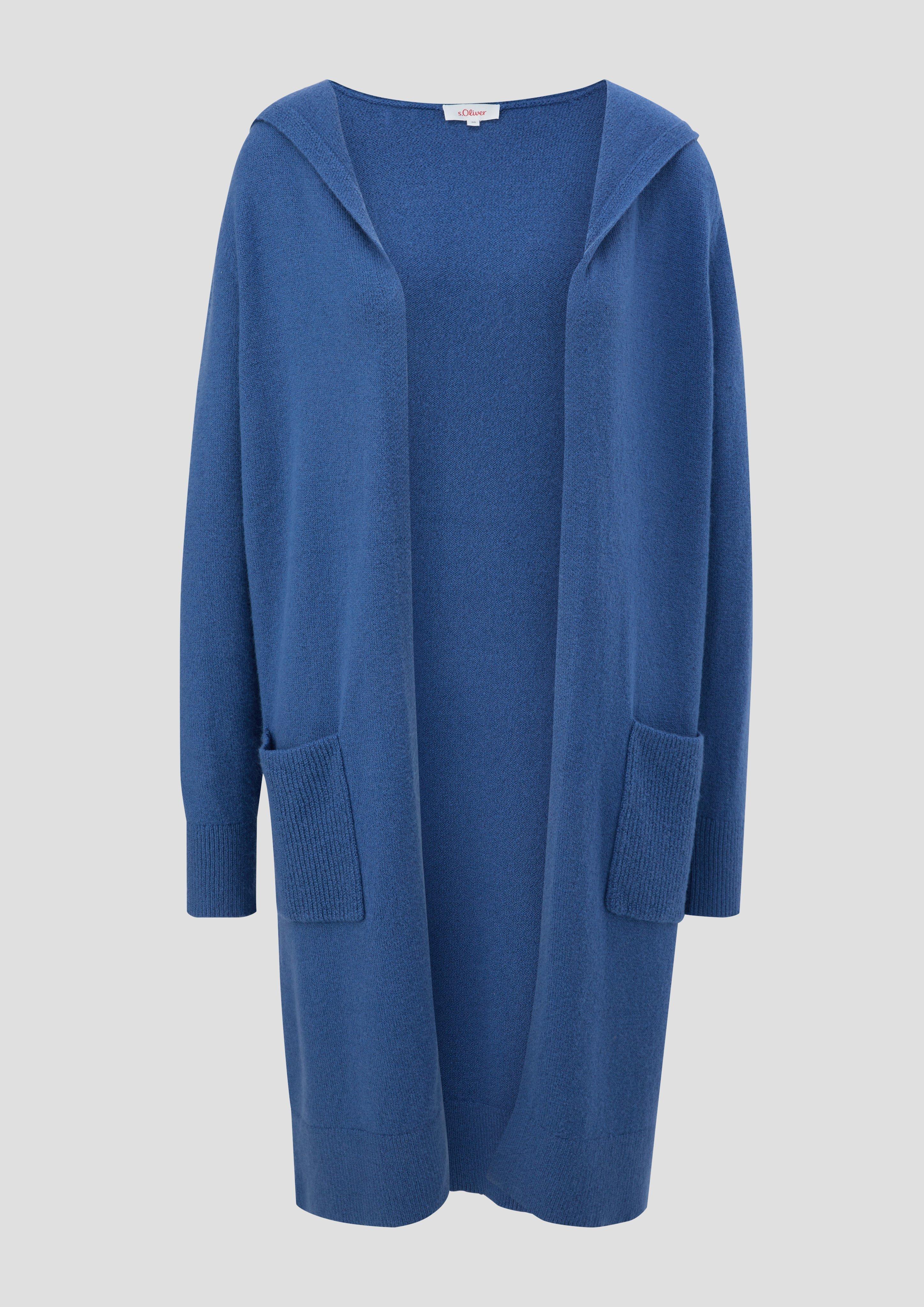 Offener Long-Cardigan mit Kapuze  2134357-5722