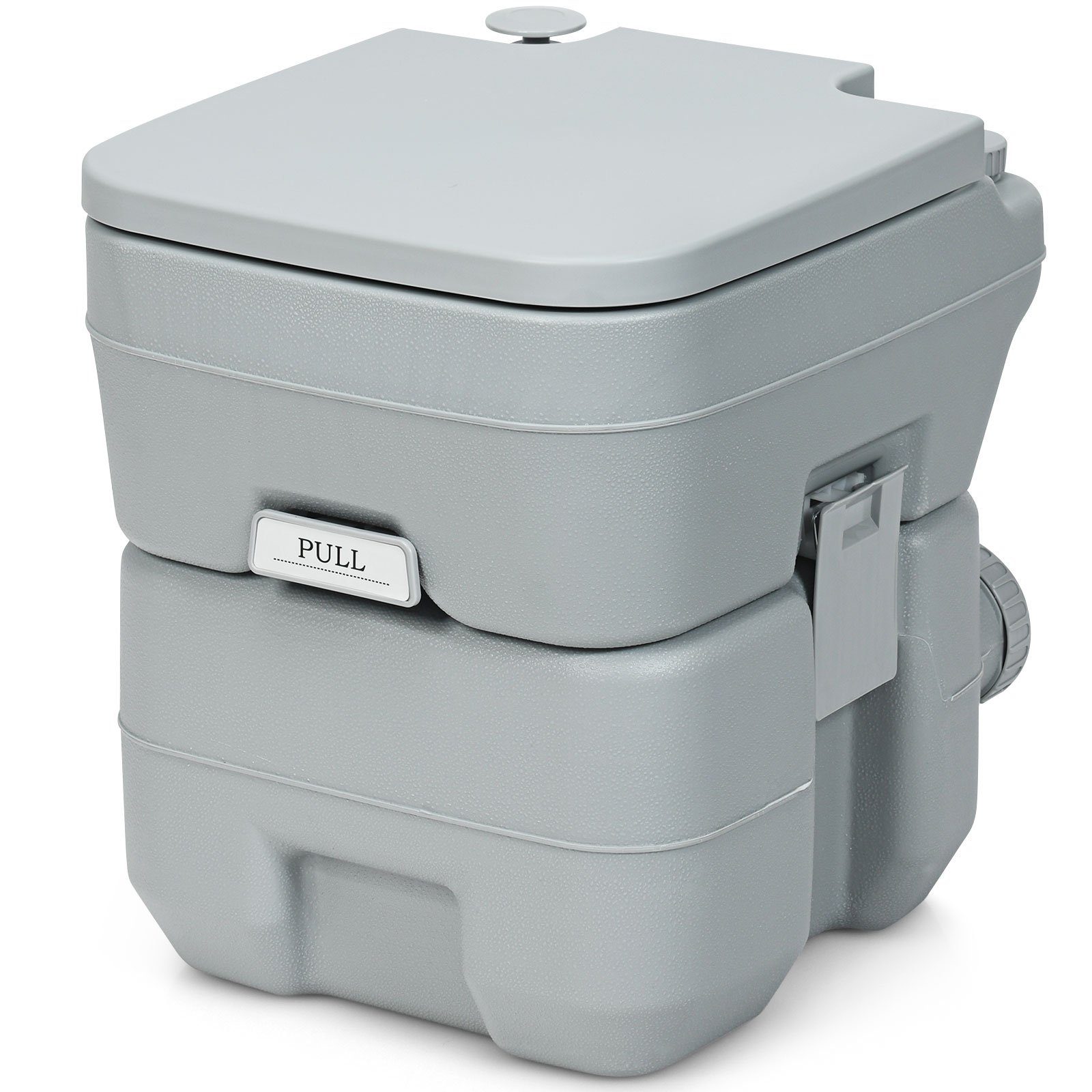COSTWAY Campingtoilette Reisetoilette, 20L+12L mit abnehmbarem Abwassertank