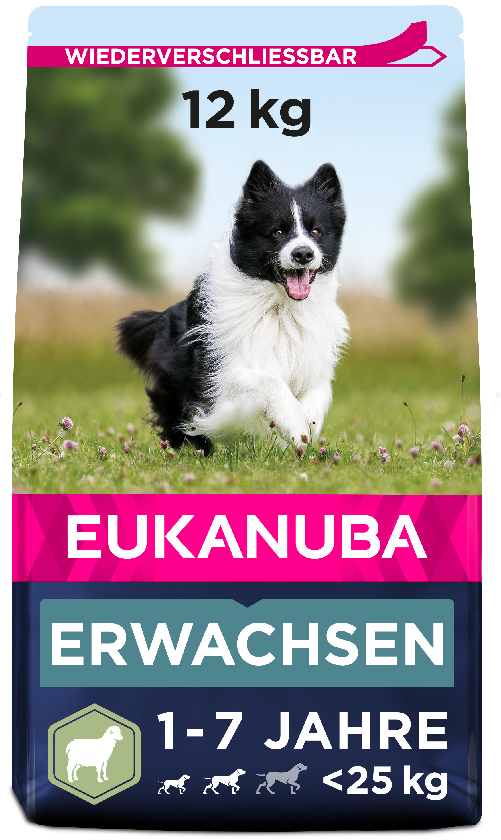 EUKANUBA Hundetrockenfutter EUKANUBA Adult Small & Medium Breed Lamm & Reis 12 kg