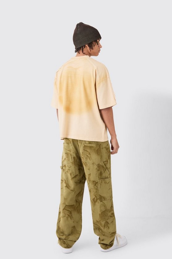 Lockere Hose mit Smoke-Waschung