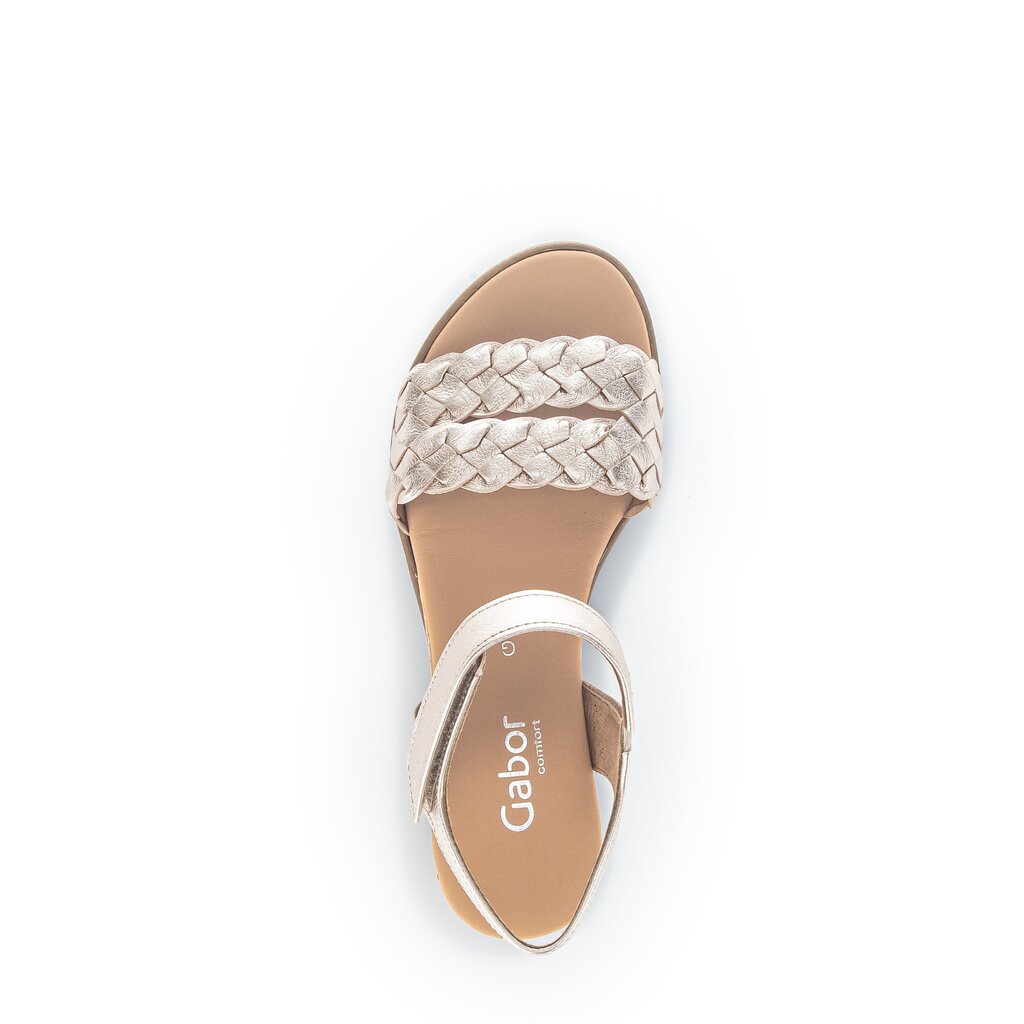 Gabor comfort Keilsandalette gold