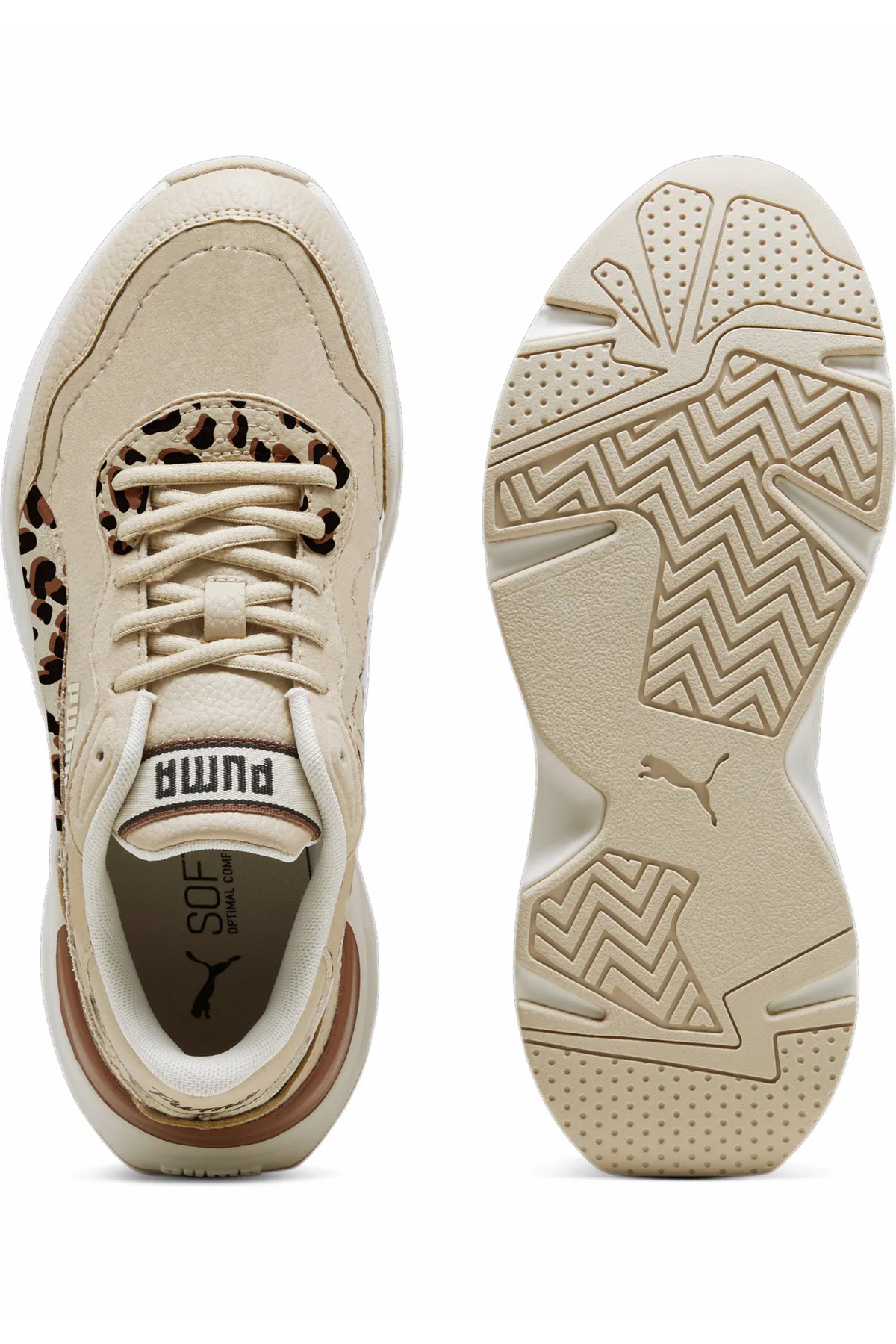 Puma  Sneaker - Beige - Plateau Absatz