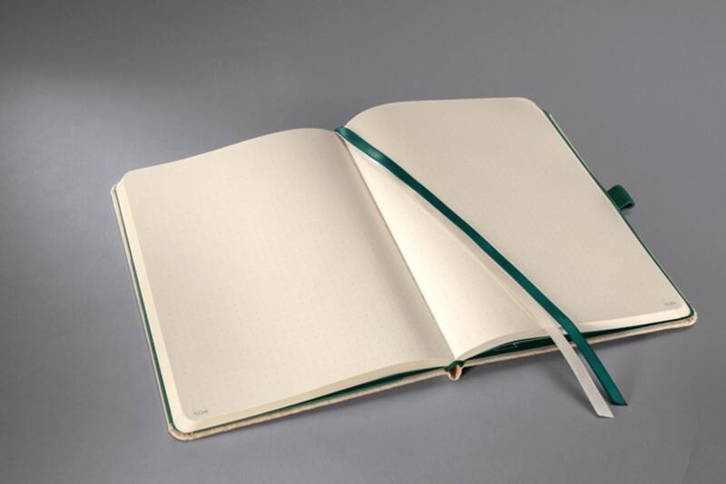 Sigel Conceptum Notizbuch DIN A5 Punktkariert Seitlich gebunden Hardback Hellbraun Perforiert 97 Seiten