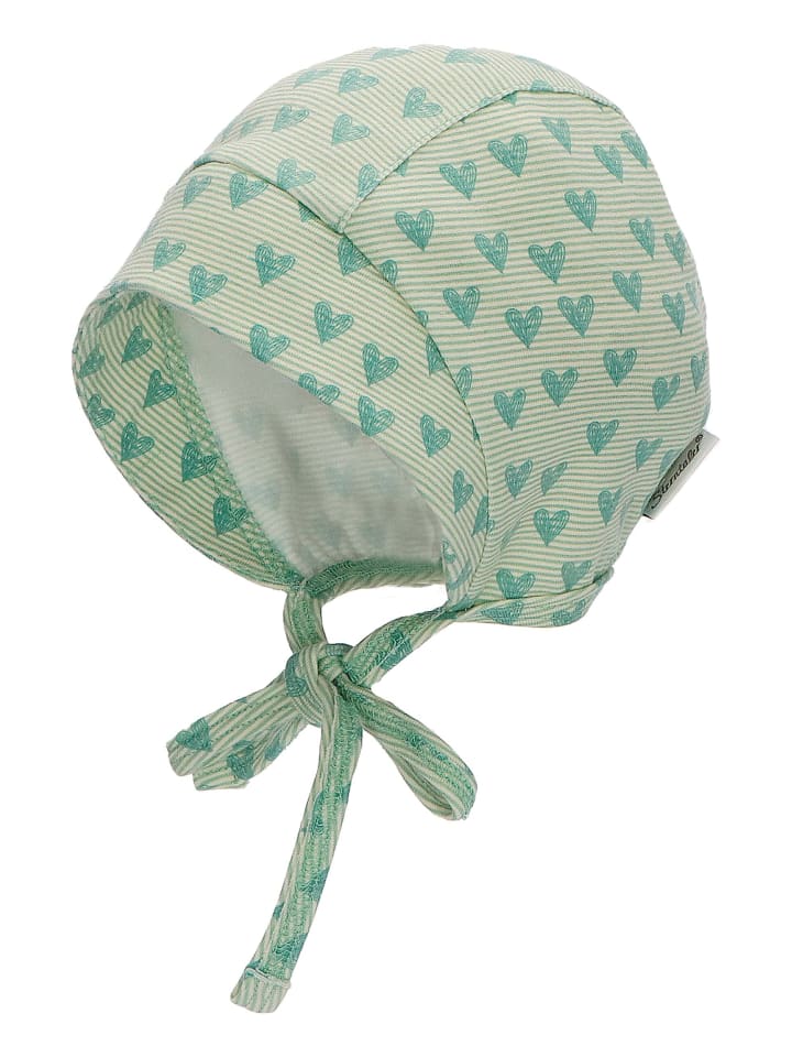 Sterntaler Baby Mütze Herzen in sattes grün günstig kaufen