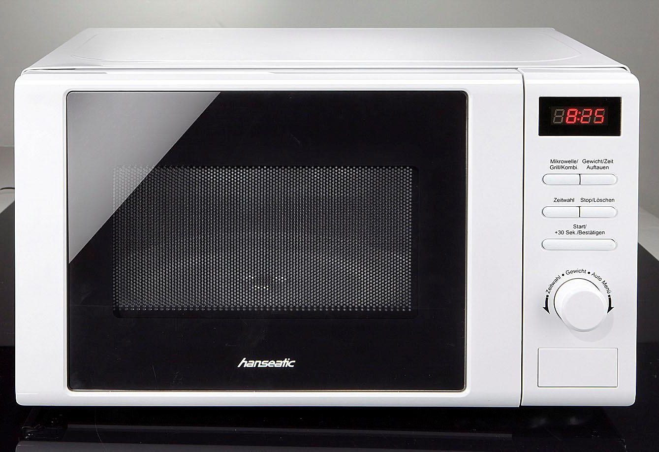 Hanseatic Mikrowelle 697476, Grill, 20 l, weiß