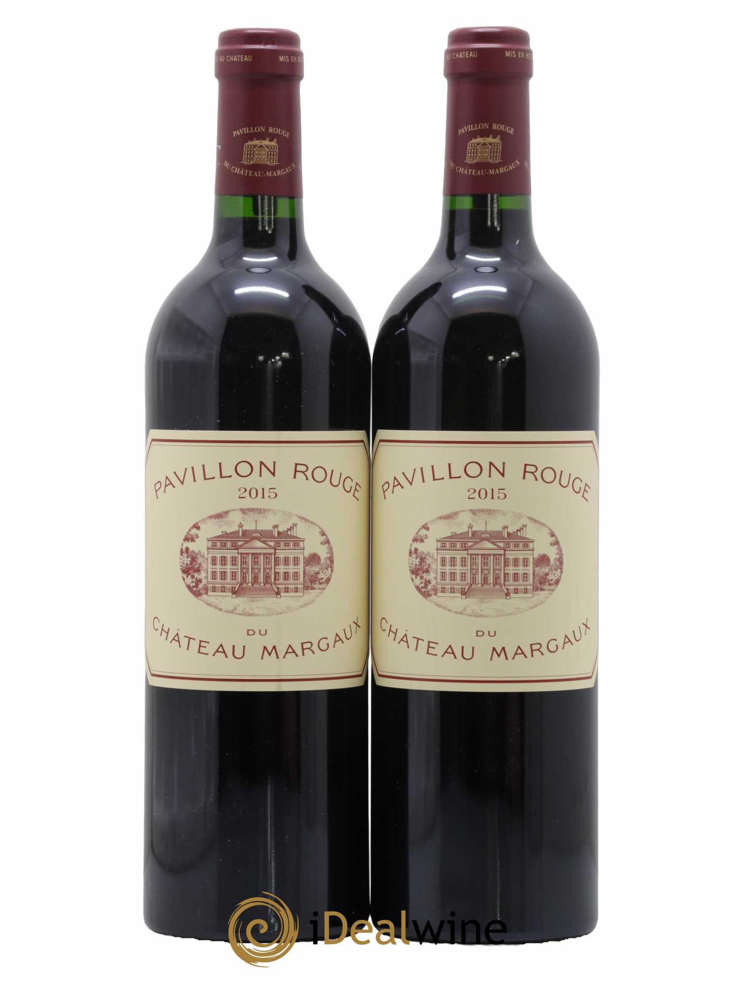 Pavillon Rouge du Château Margaux Second Vin  2015 - Lot de 2 Bouteilles