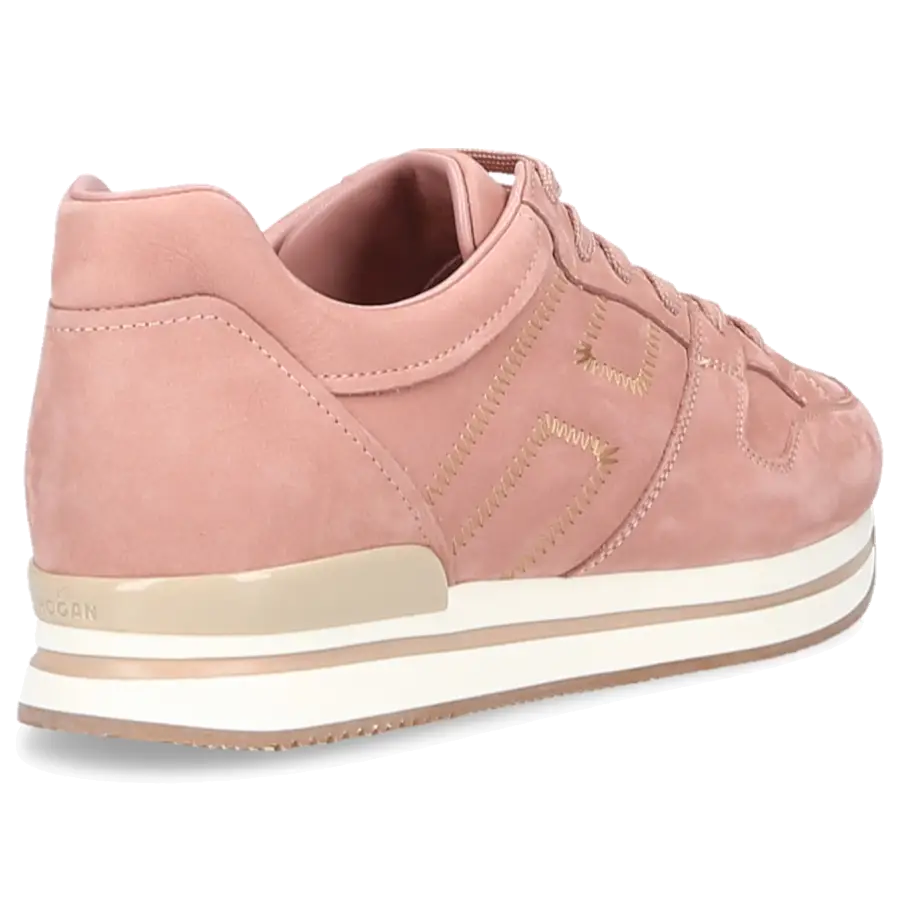 Hogan - Sneaker low H222 Veloursleder - pink