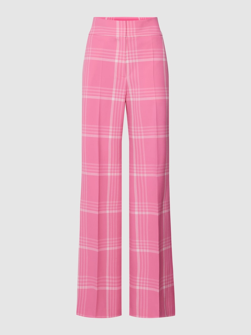 Hose mit Allover-Muster Modell 'Himia' in pink