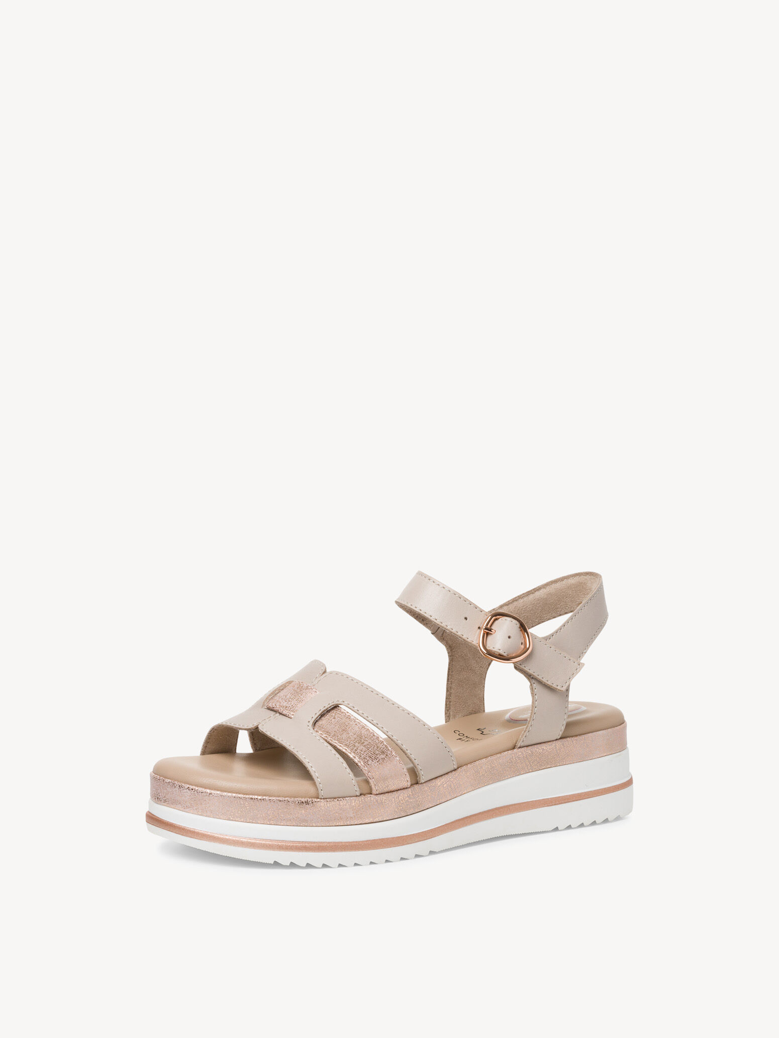 Sandale en cuir - gris