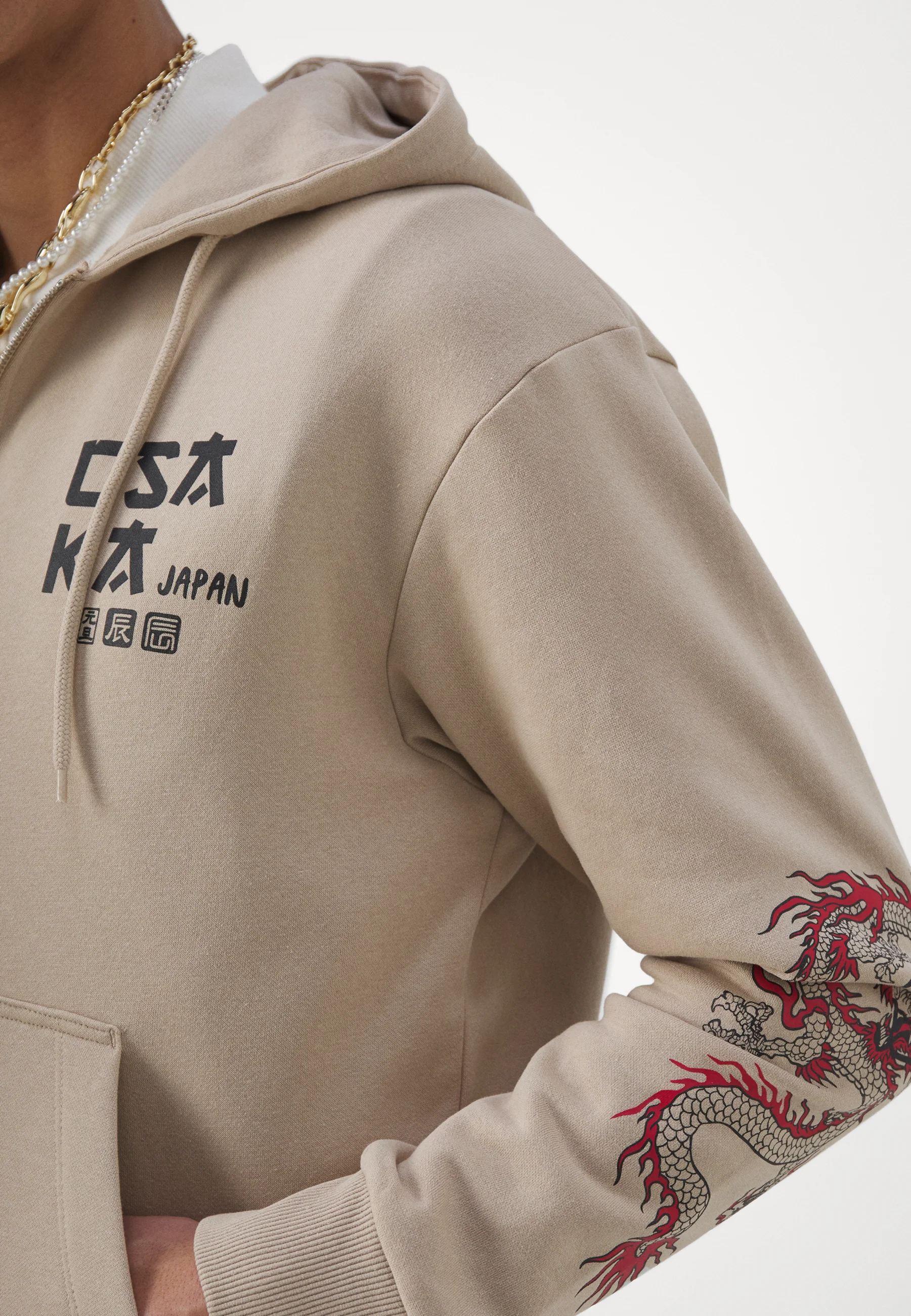 Jack & Jones JORDRAGONIA ZIP HOOD UNISEX - Sudadera con cremallera