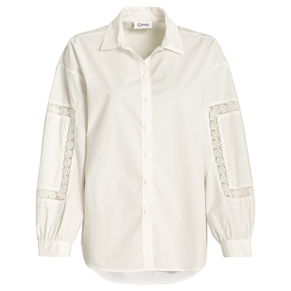 Damen Bluse mit Häkelspitze