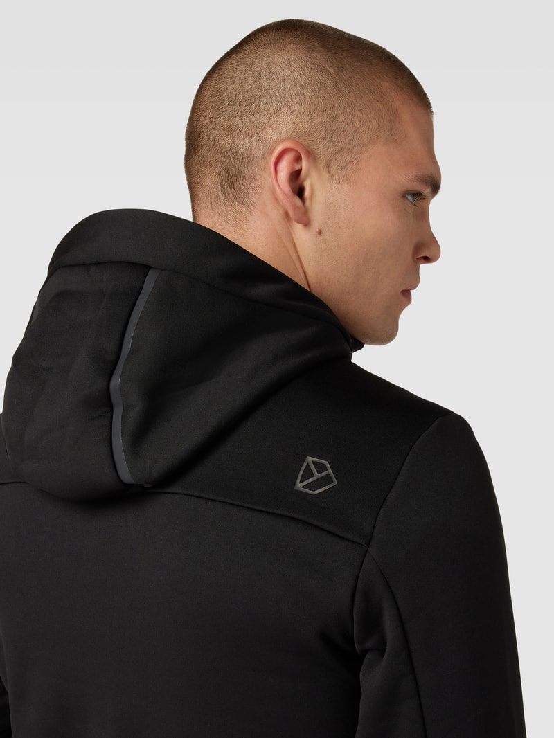 Steppjacke mit Kapuze Modell 'ZUKO' in schwarz