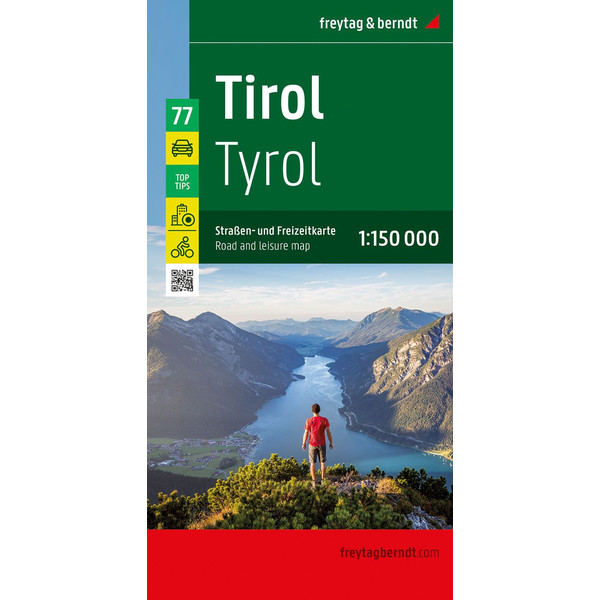 TIROL, STRAßEN- UND FREIZEITKARTE 1:150.000