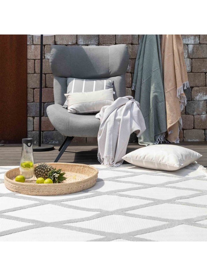 Schöner Wohnen Kollektion Outdoor Teppich SUMMER in Hellgrau günstig kaufen