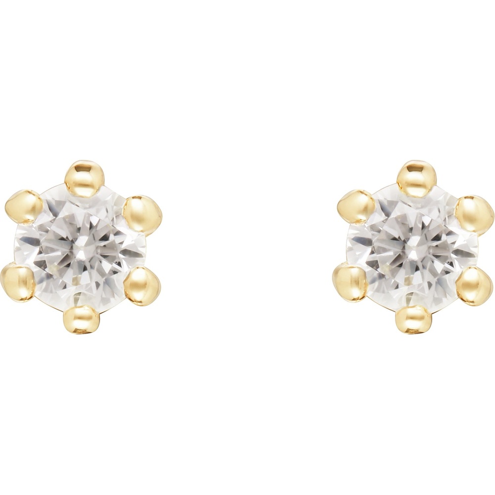 FAVS Boucles d'oreilles à fermoir à poussette 375 Or jaune Boucles d'oreilles