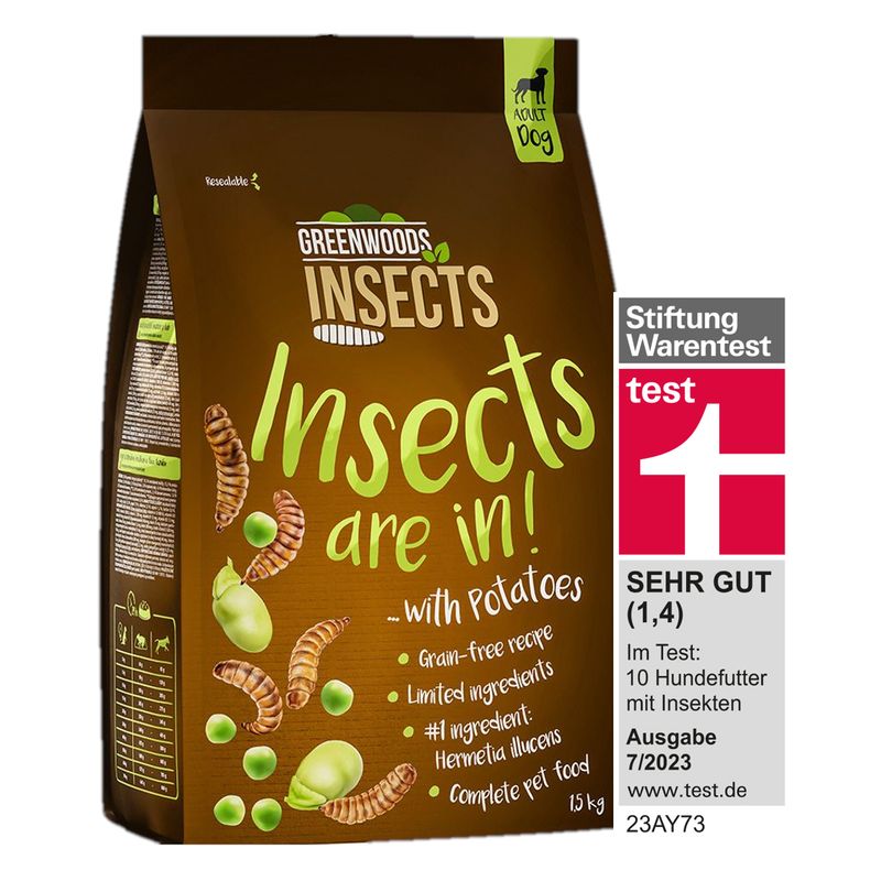 Greenwoods Insects Insekten mit Kartoffeln, Erbsen und Favabohnen