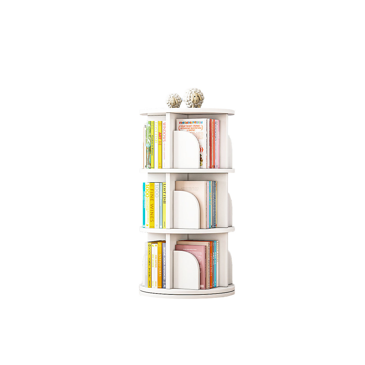 Drehbares Bücherregal