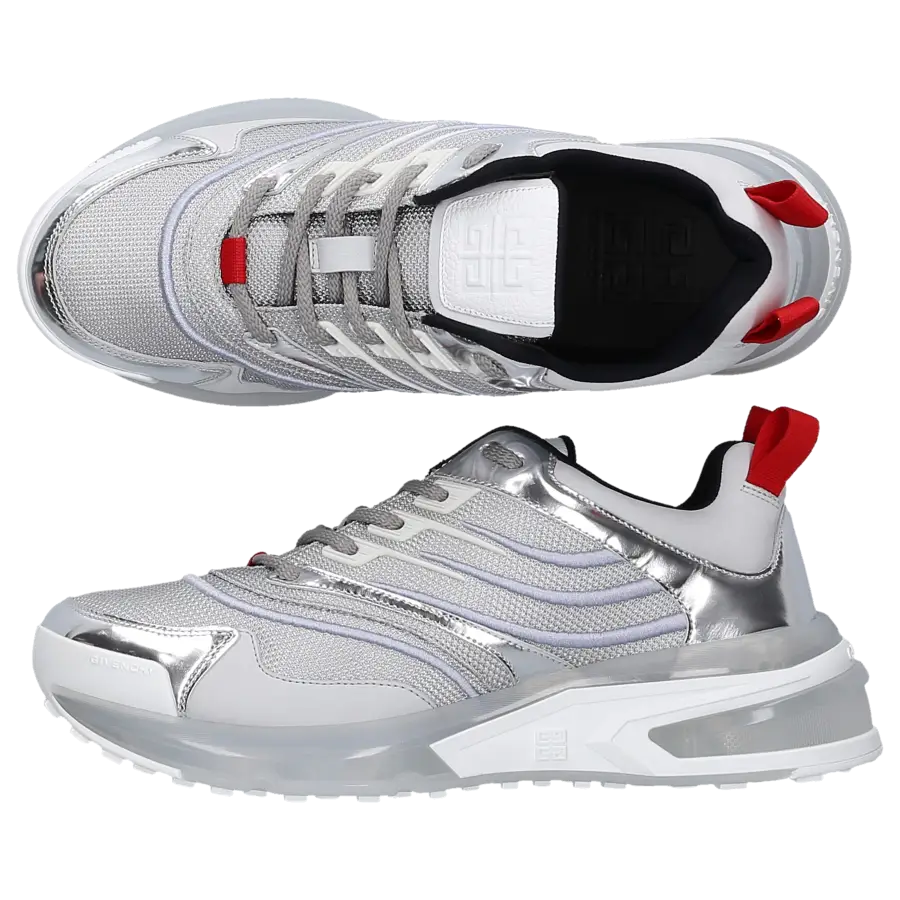 Givenchy - Sneaker low GIV 1 Kalbsleder - silber