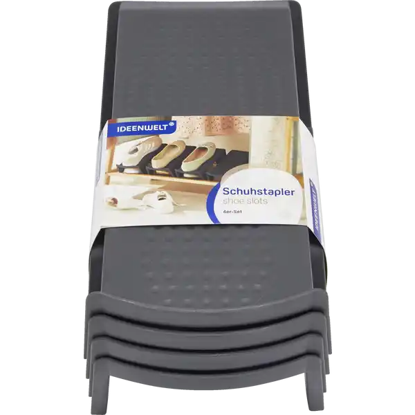 Schuhstapler 4er Set anthrazit