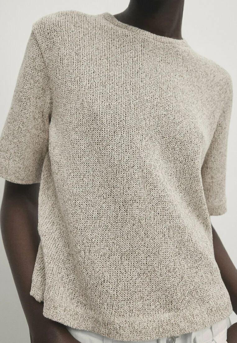Massimo Dutti MANGA CORTA - Camiseta básica