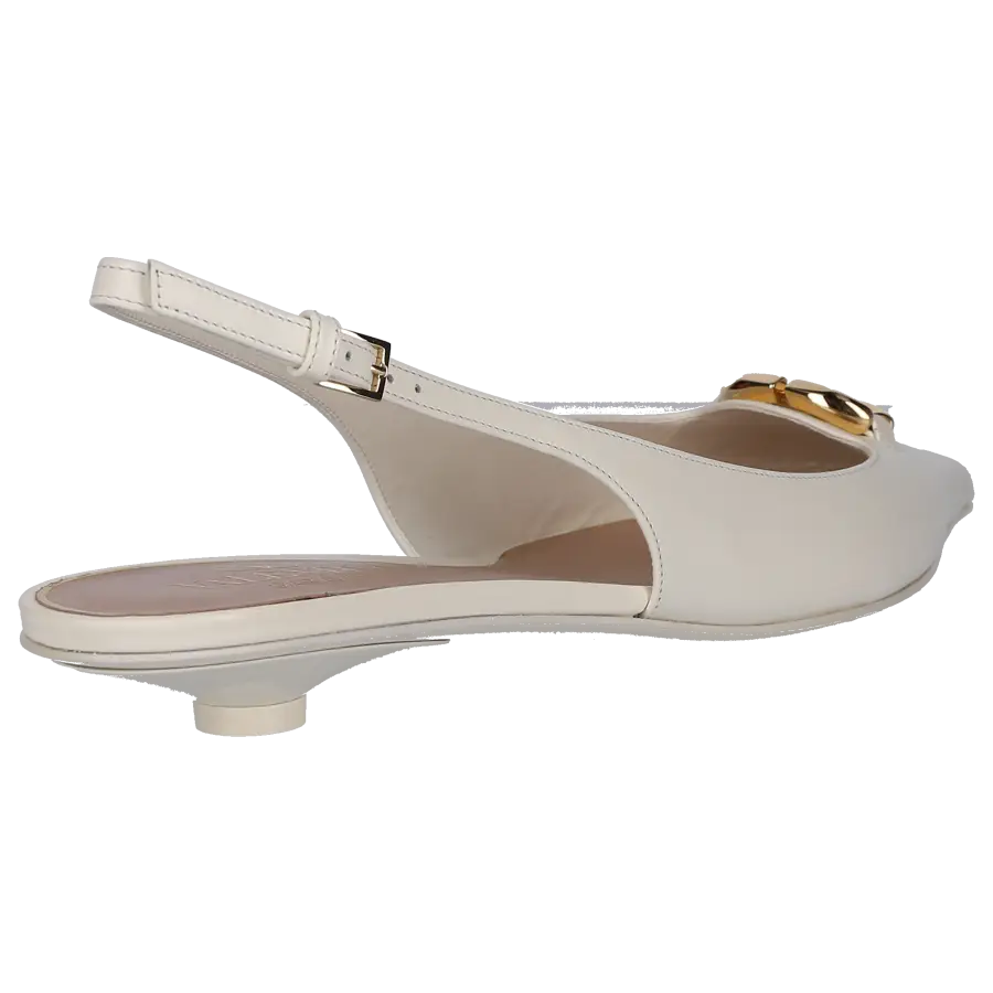 Valentino Garavani - Ballerinas VLOGO Nappaleder - weiß