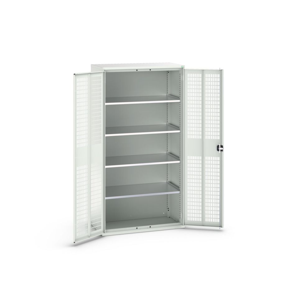 Μπουκάλι 16926770.16 Ντουλάπι Verso με πτερύγια 1050x550x1000mm 4 ράφια RAL 7035