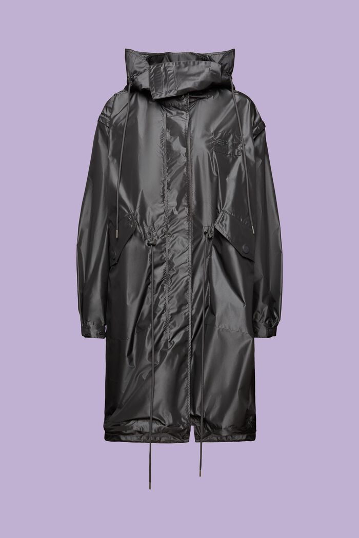 Kapuzen-Parka im Metallic-Look