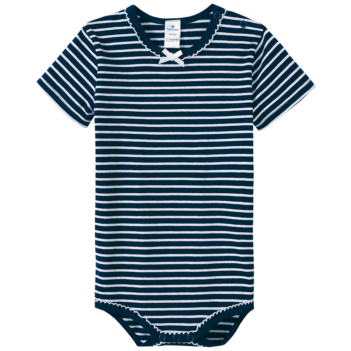 5 Baby Bodys mit Bio-Baumwolle