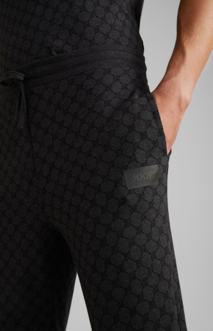 Loungewear Joggpants in Anthrazit meliert