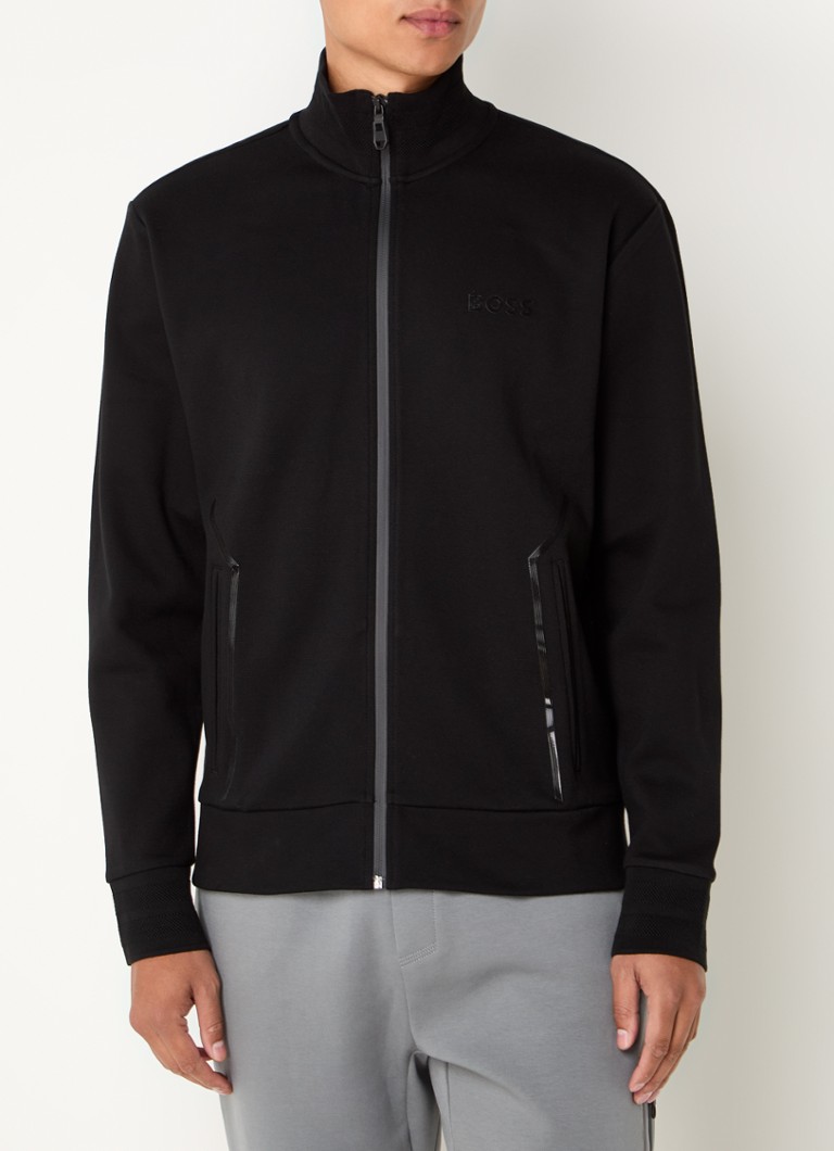 Cardigan tricotat subțire HUGO BOSS Skaz Mirror cu logo