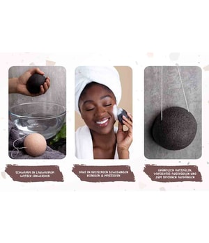 Luvia Konjac Schwamm Set Vol. 1 Gesichtsschwamm-3 Stk
