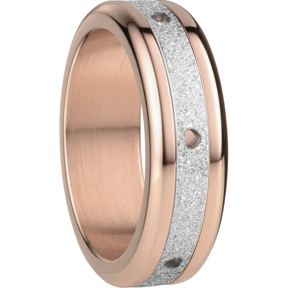 Bering Bague pour femme Acier inoxydable or rose Bague