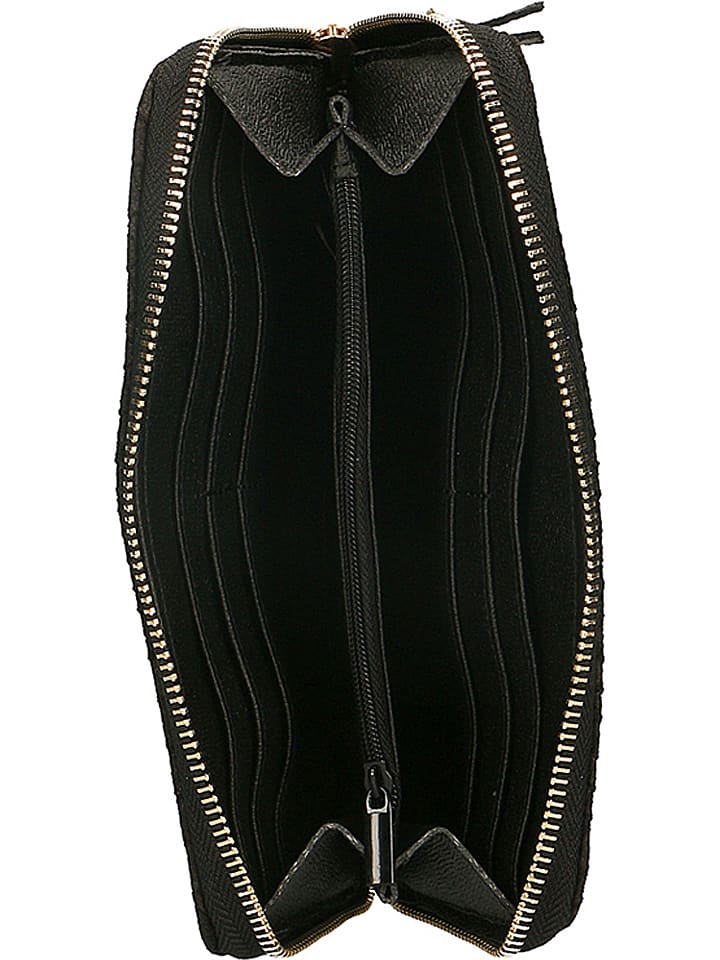 ORE10 Leder-Geldbörse in Schwarz - (B)20 x (H)11 x (T)3 cm günstig kaufen onesize