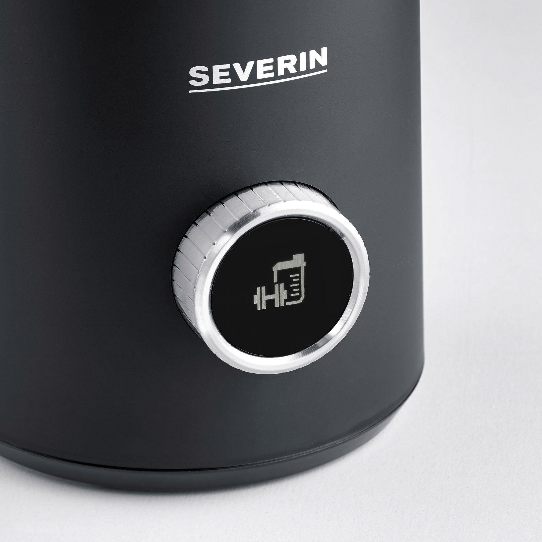 Severin Milchaufschäumer SM 3587 Spuma 700 Plus, 500 W, 13 Programme, komfortable Bedienung, stilvoller 360° LED-Lichtring