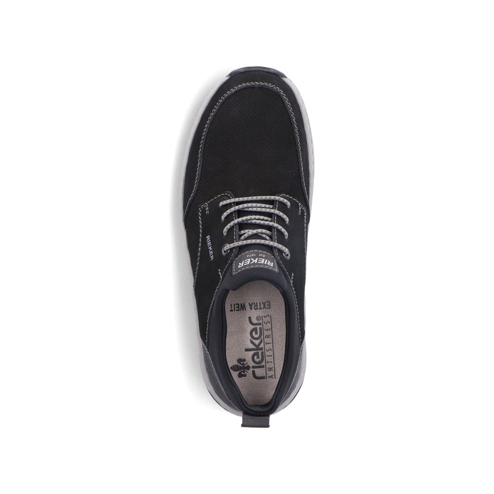 Rieker Herren Slipper graphitschwarz