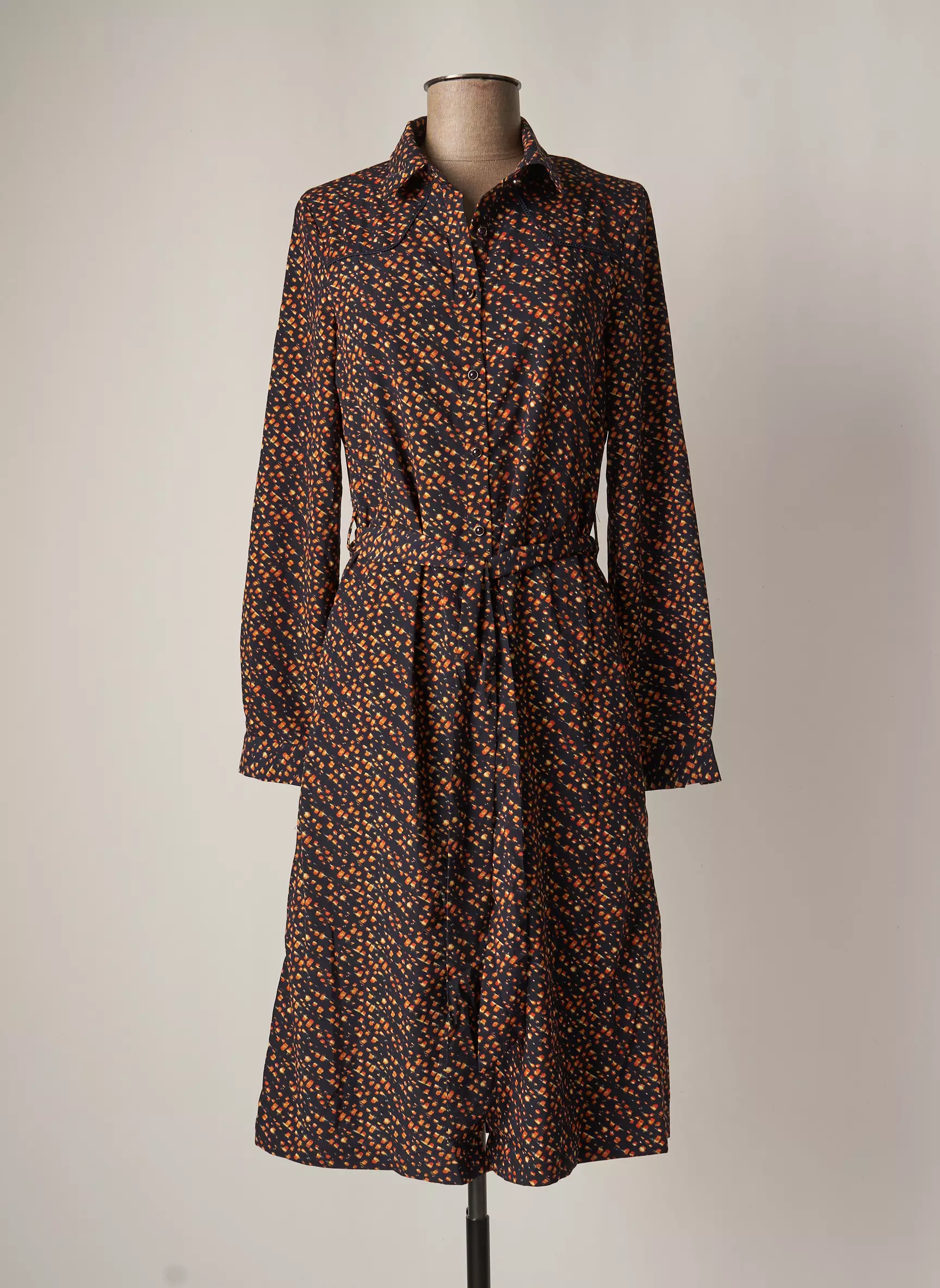 Freeman T Porter Robes Mi Longues Femme couleur bleu