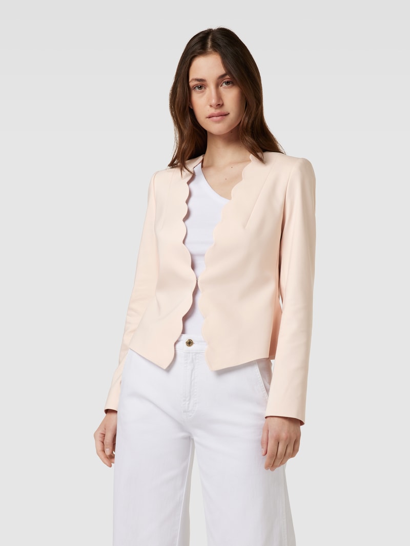 Blazer mit Ziernähten in rosa