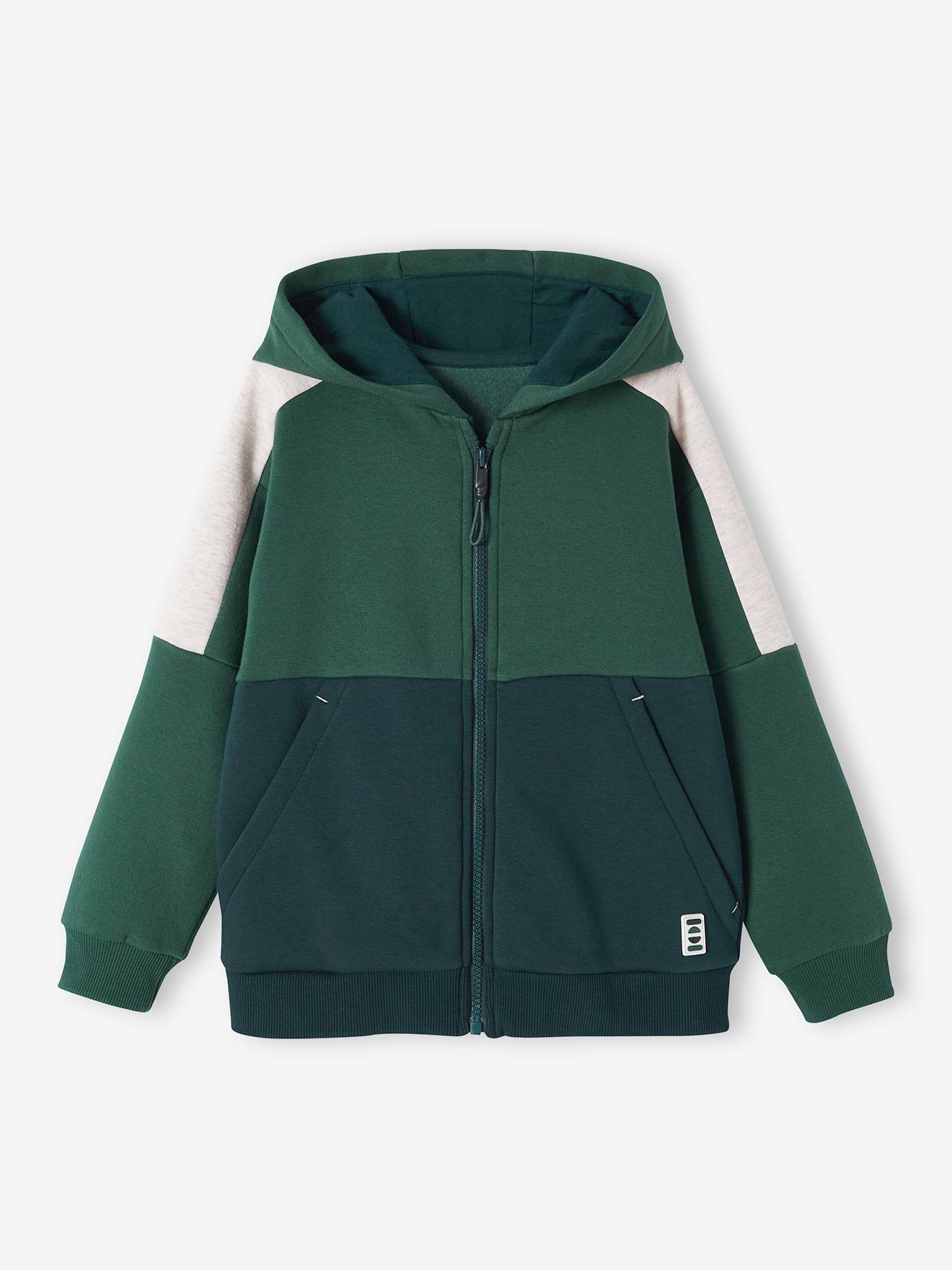 Vertbaudet Jungen Kapuzensweatjacke Oeko-Tex - bordeaux