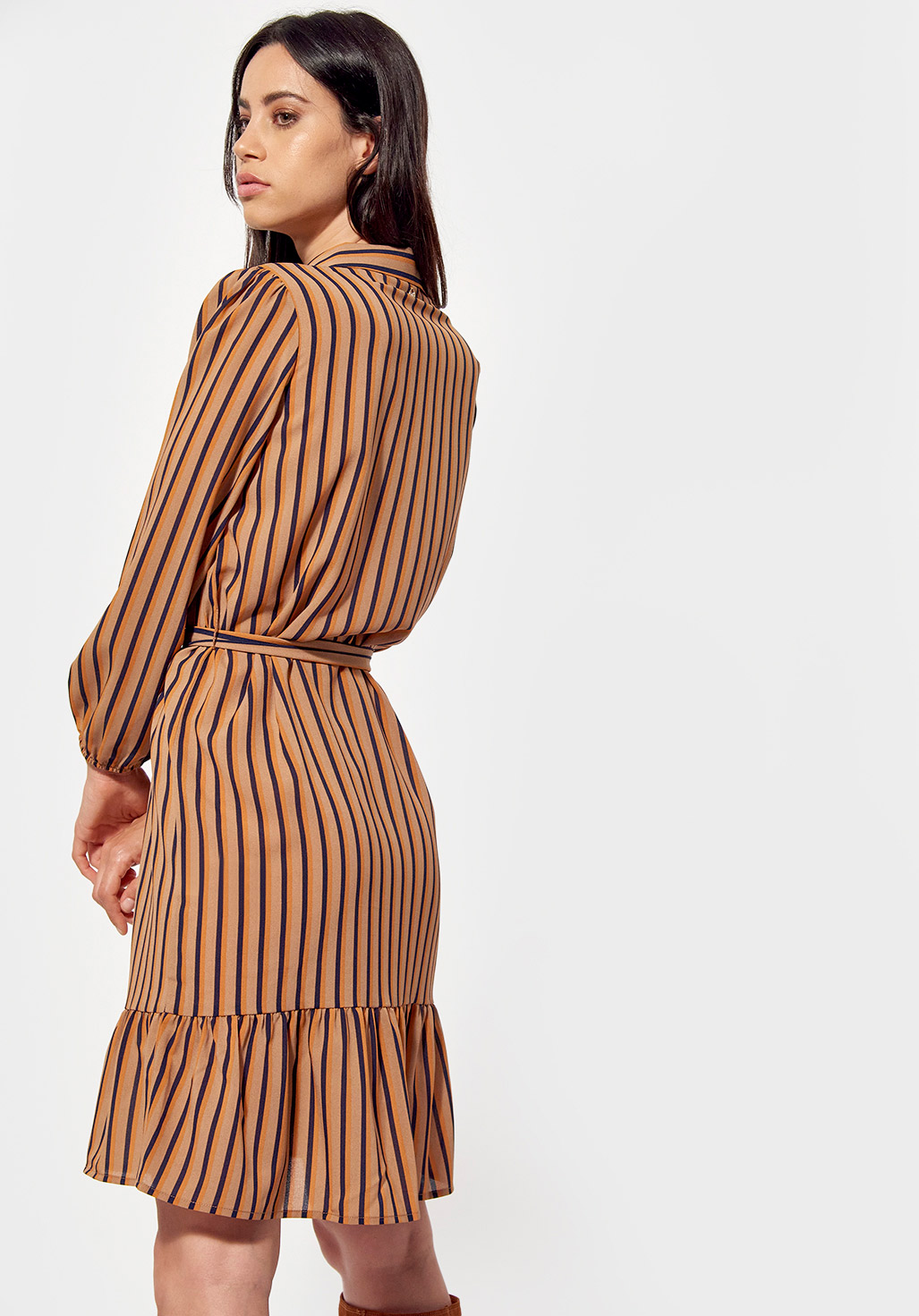 SIDO  Robe régular Femme à rayures