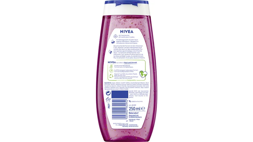 NIVEA Pflegedusche Waterlily & Oil 250 ml
