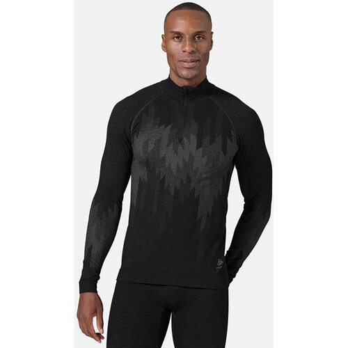 HERREN UNTERHEMD BL TOP TURTLE NECK L/S HALF ZI