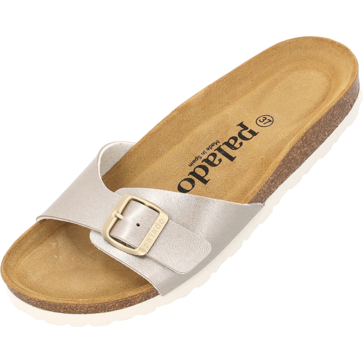 Palado Malta Metallic, Pantoletten, Damen, beige metallic