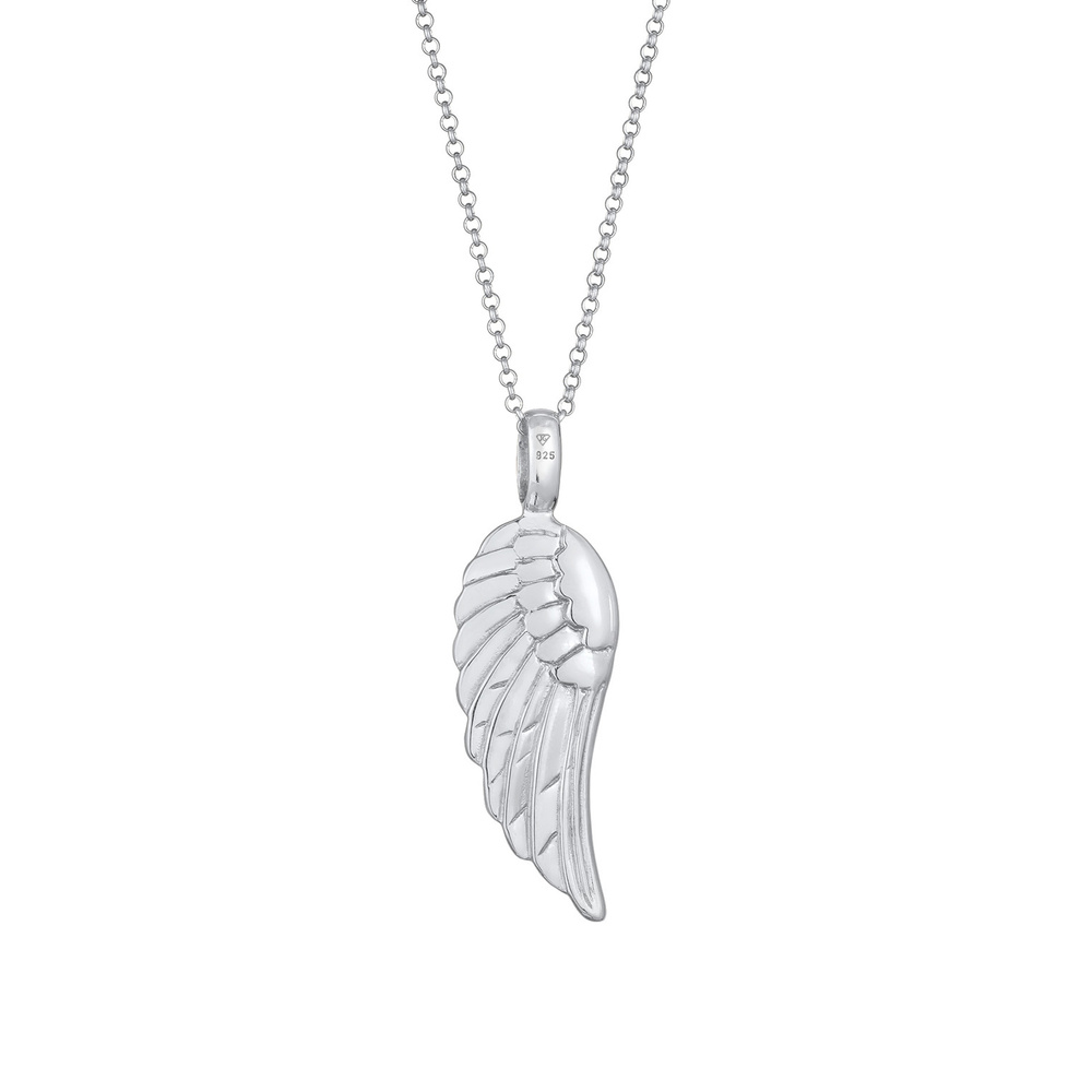 Elli Elli Collier Pendentif Ailes Femme Basic en argent 925 Sterling collier