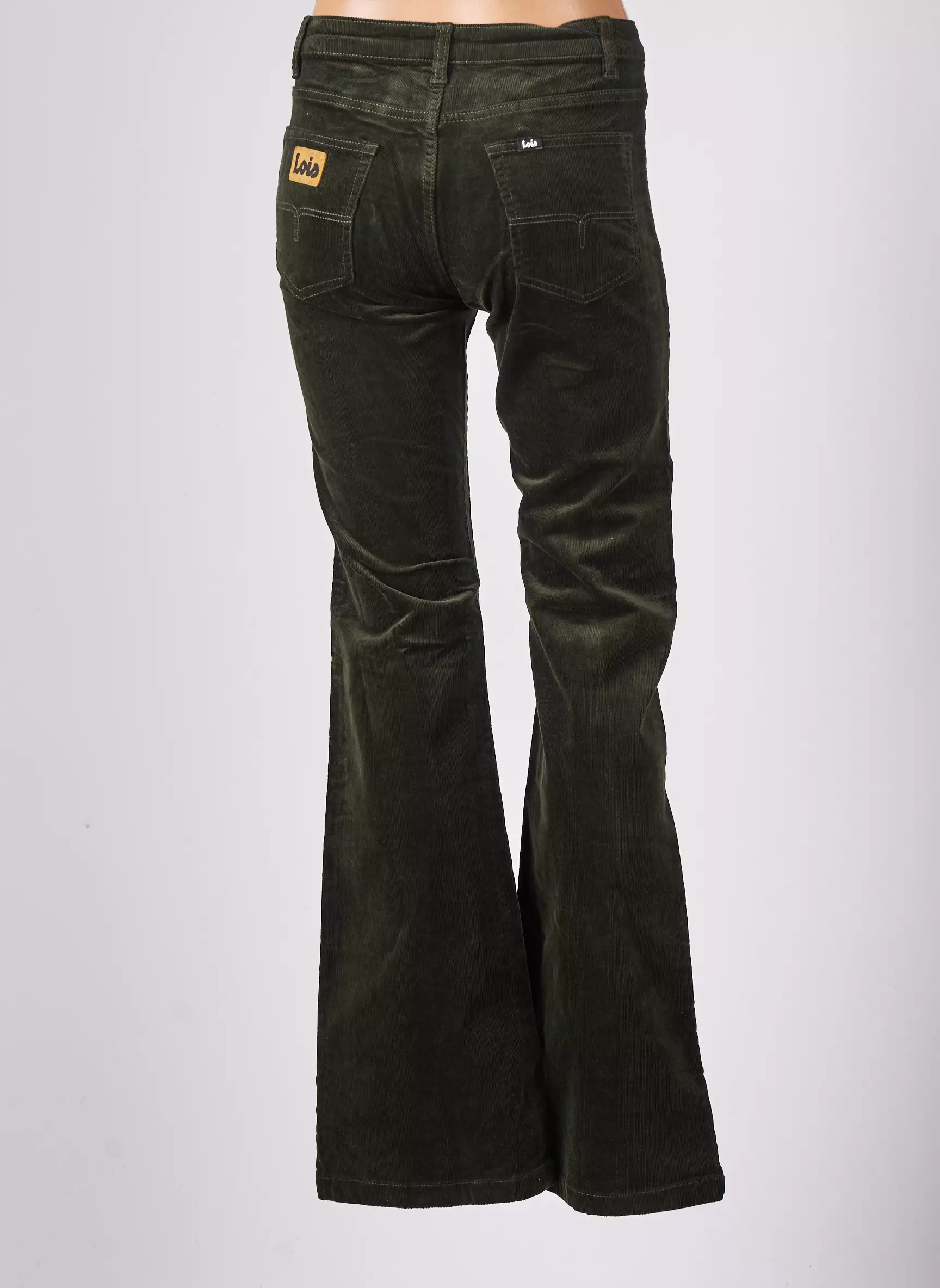 Lois Pantalons Flare Femme couleur vert