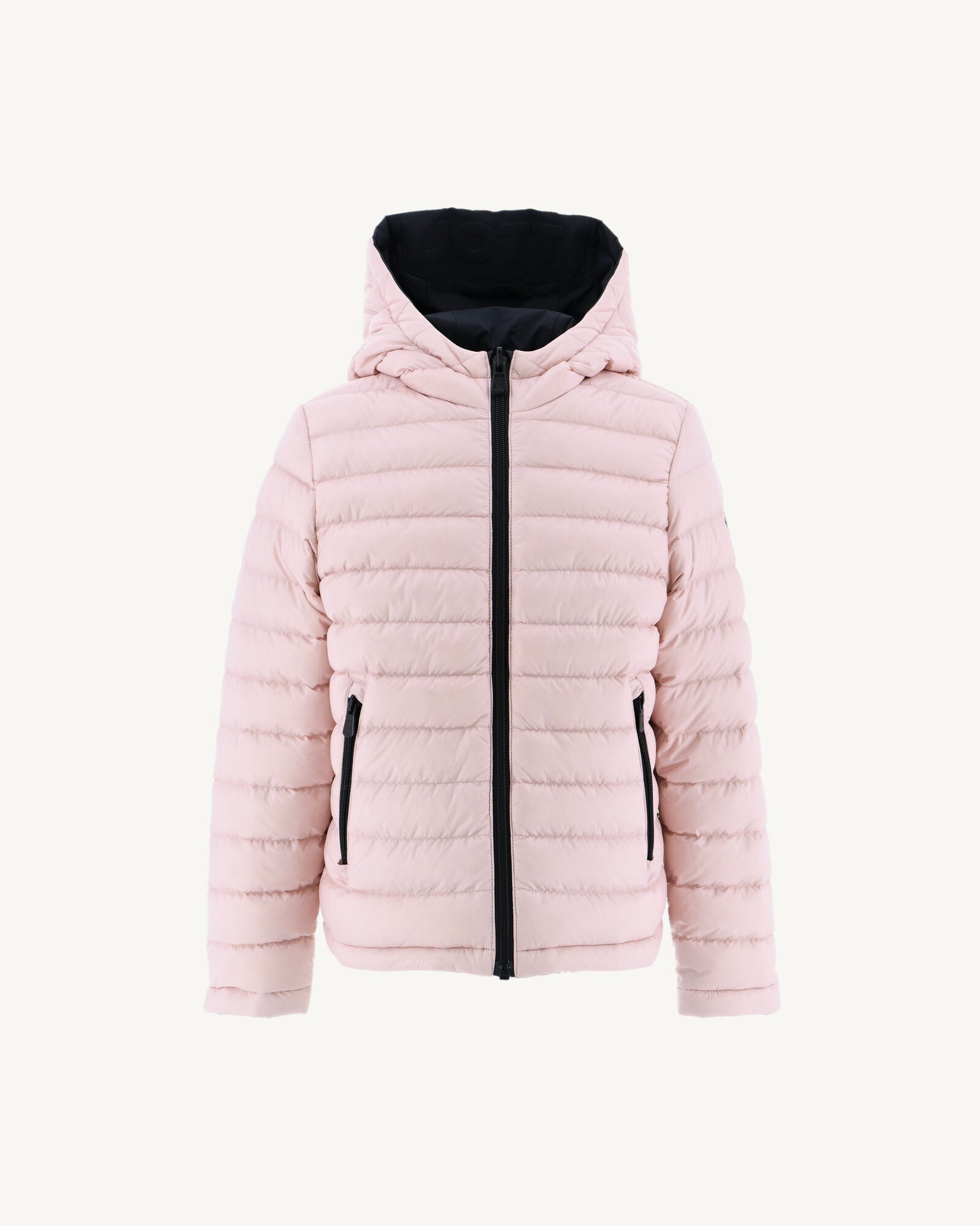 Doudoune réversible à capuche enfant Noir/Rose pale Zurich
