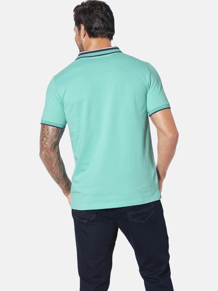 Jan Vanderstorm Poloshirt OLFGIR in türkis günstig kaufen
