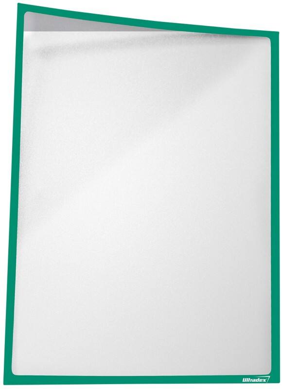 Ultradex DIN A3 Inforahmen Magnetisch Grün nicht haftend Kunststoff 889301 43,5 (B) x 31,2 (H) cm 5 Stück