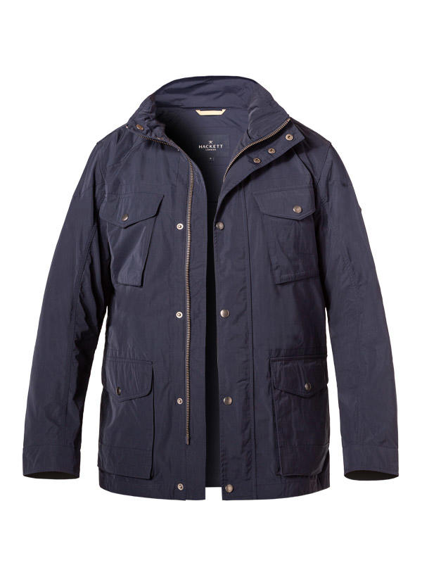 HACKETT, Fieljacket, Mikrofaser wasserabweisend, navy